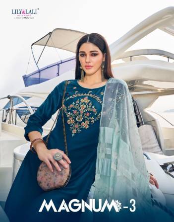 Magnum Vol 3 By Lily & Lali Designer Partywear Readymade Salwar Kameez Collection